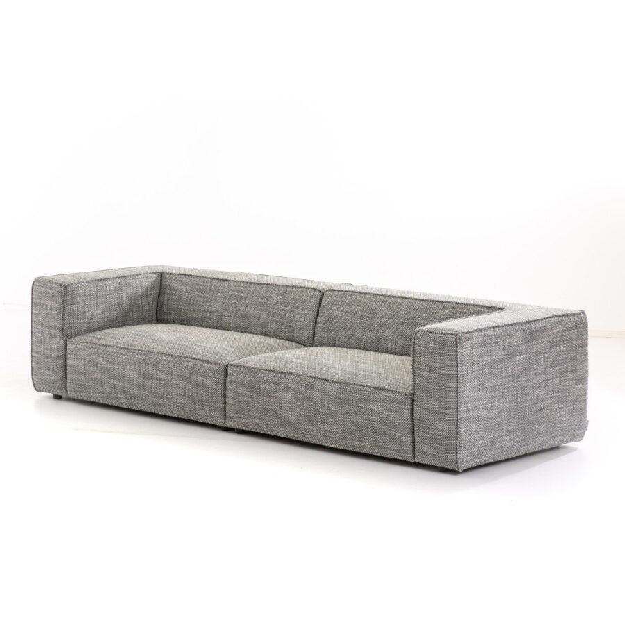 Willi Schillig Waldemar 4-Sitzer Sofa Bezug in Schwarz-Weiss seitlich