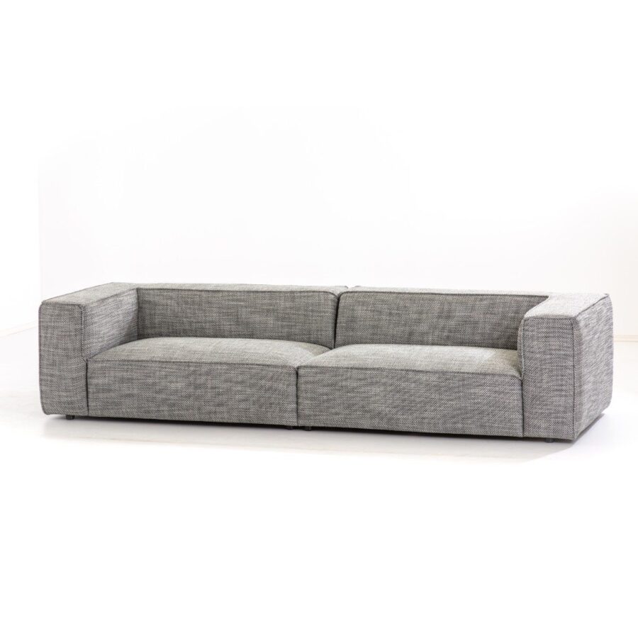 Willi Schillig Waldemar 4-Sitzer Sofa Bezug in Schwarz-Weiss seitlich