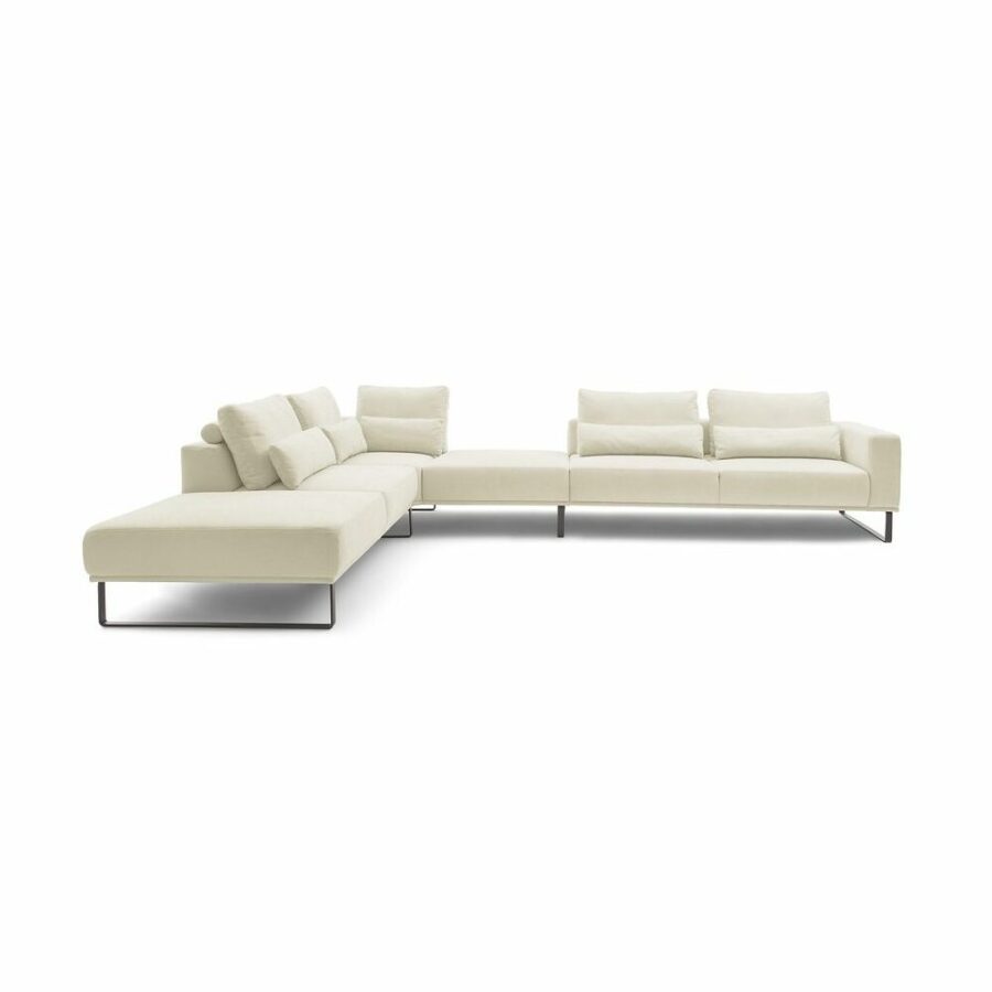 musterring-justb!-ecksofa-mit-zwischenhocker-ottomane-links-strukturgewebe-yelda-creme-metallkufe-schwarz-matt-frontal