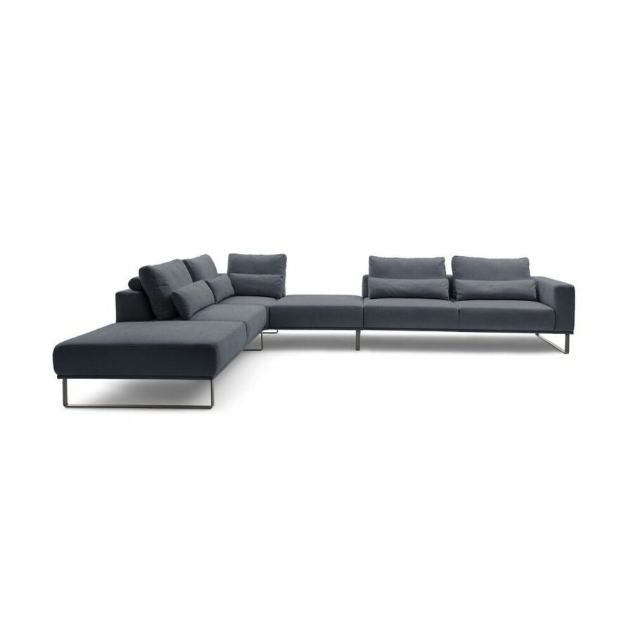 musterring-justb!-ecksofa-mit-zwischenhocker-ottomane-links-strukturgewebe-yelda-navy-metallkufe-schwarz-matt-frontal