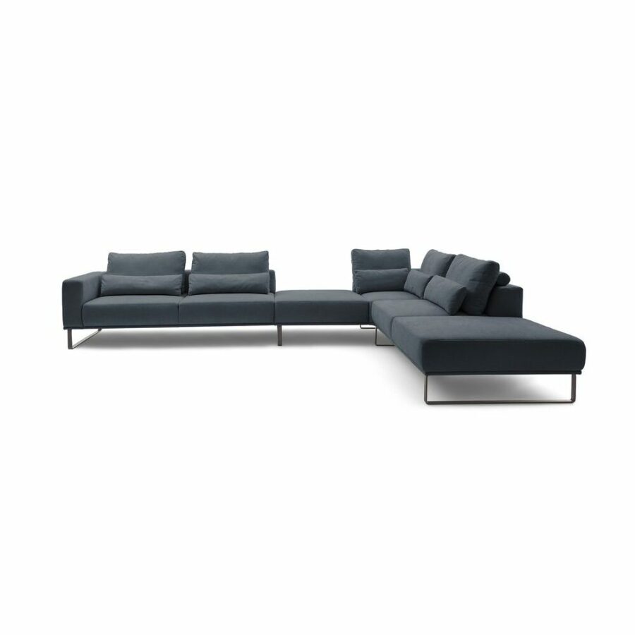 musterring-justb!-ecksofa-mit-zwischenhocker-ottomane-rechts-strukturgewebe-yelda-navy-metallkufe-schwarz-matt-frontal