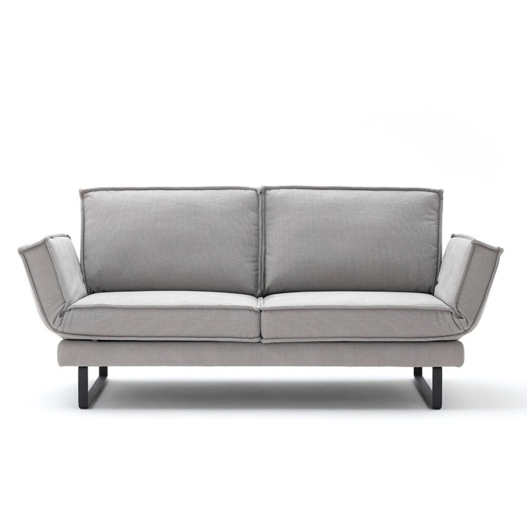 Raum.Freunde My Sofa in Bezug Free silver mit Kufen in schwarz