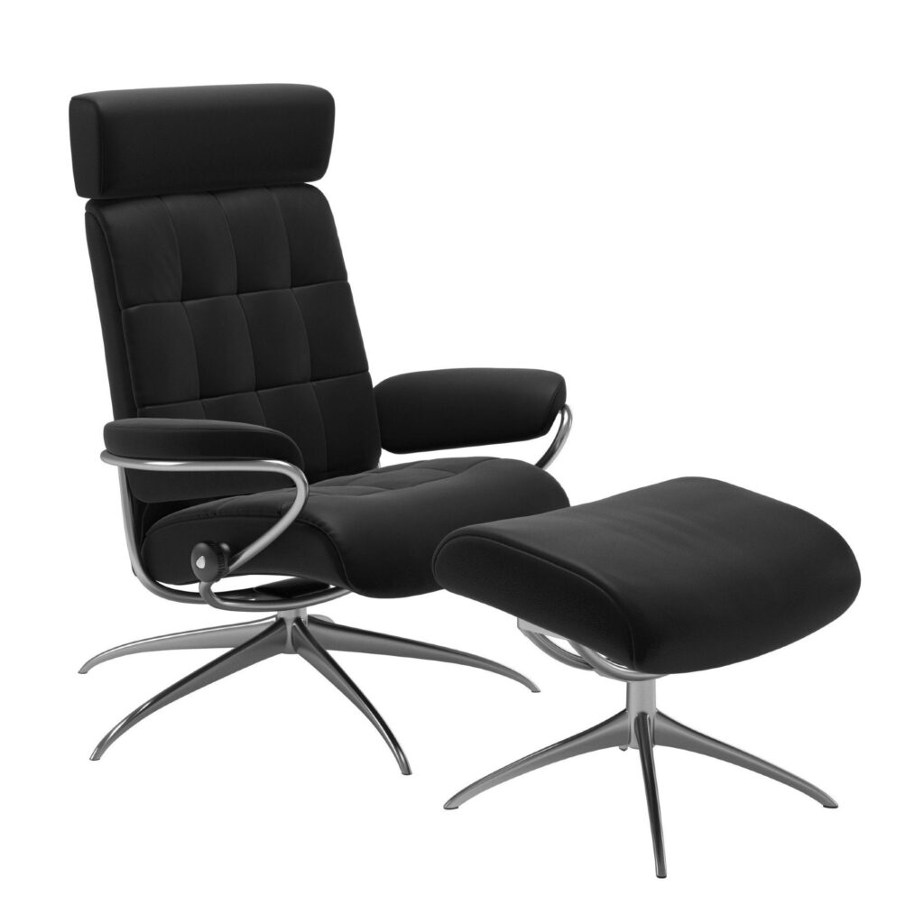 Stressless London Sessel Low Back Star mit Hocker und Kopfstütze