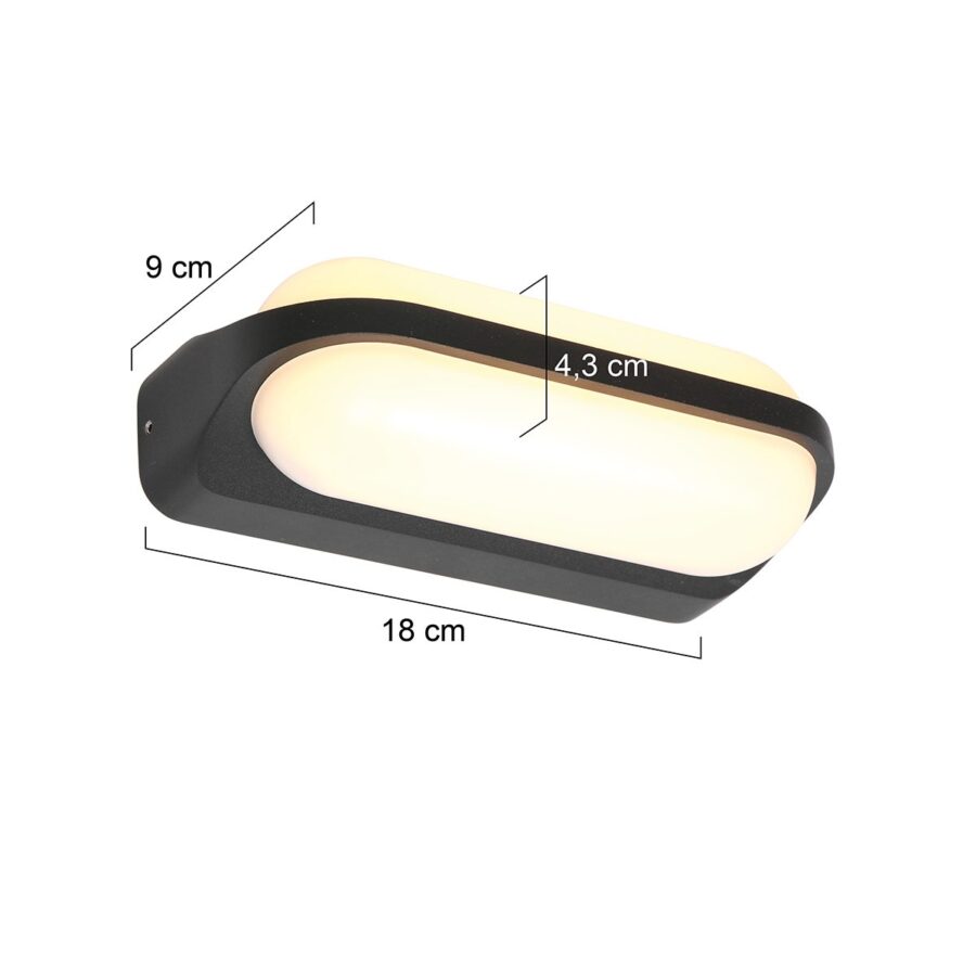 Liadomo Wand-Aussenleuchte Torus Up-/Downlight Masse