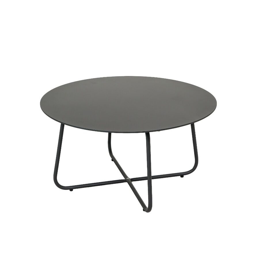 CASA DOMA Arista Loungetisch Ø 75 cm, Aluminium anthrazit