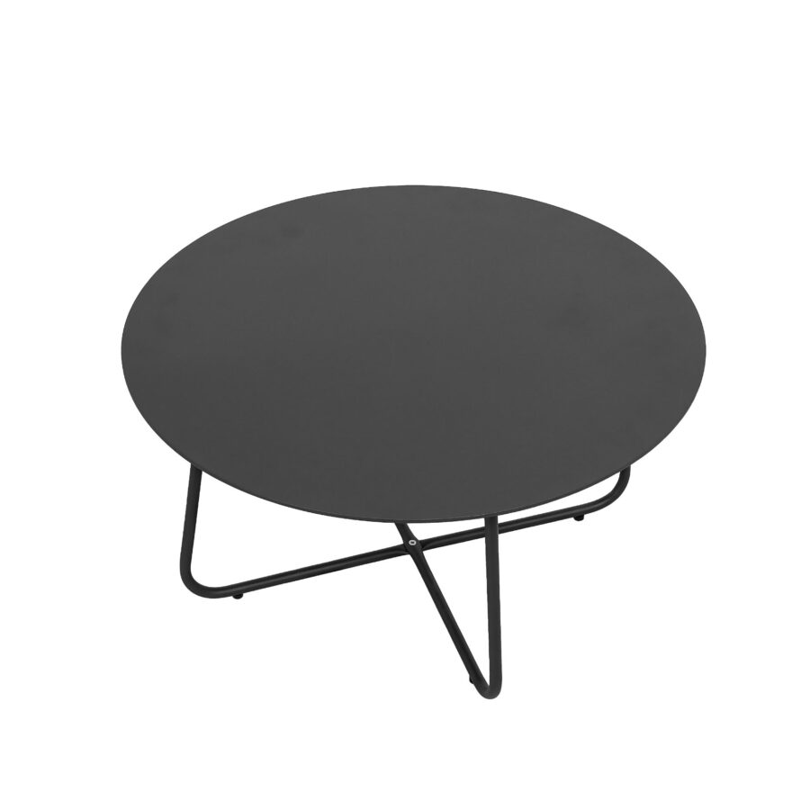 CASA DOMA Arista Loungetisch Ø 75 cm, Aluminium anthrazit