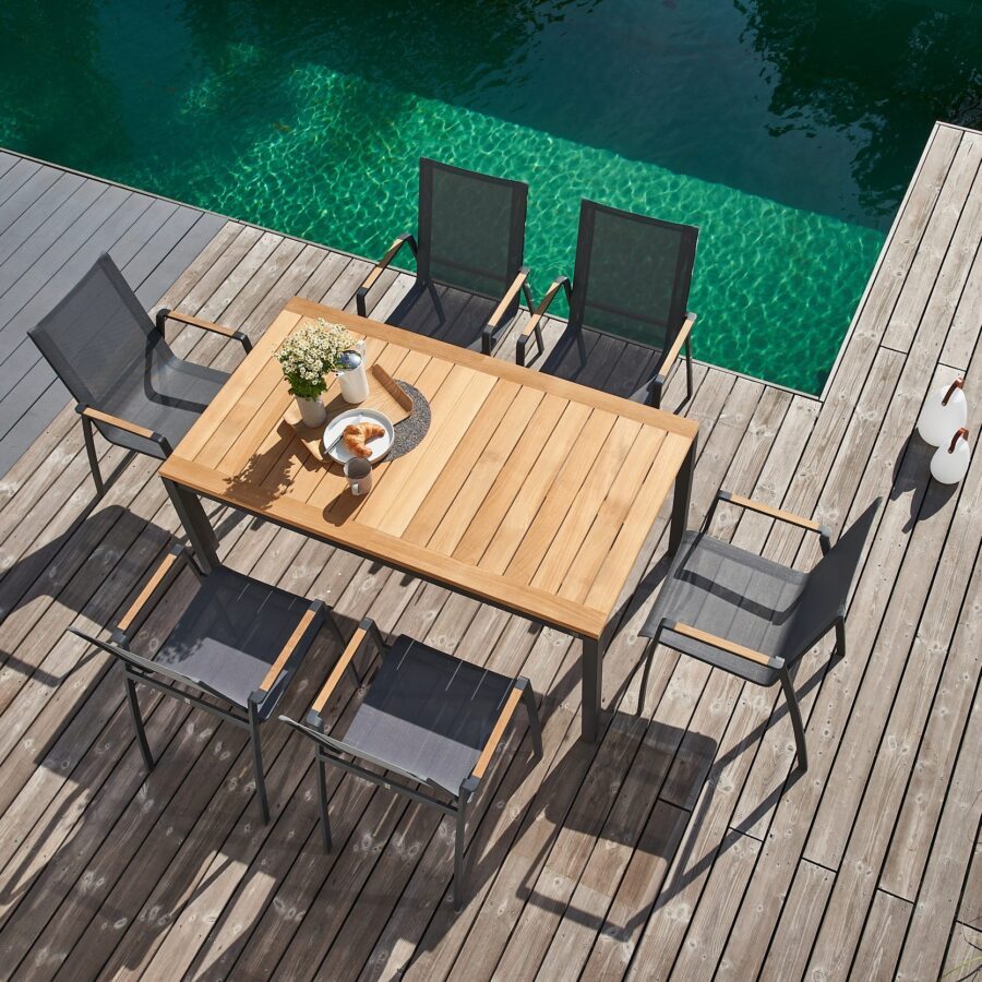 casa-doma-mineo-ugento-gartenmoebel-set-7-tlg-eds-anthrazit-sunproof-sling-schwarz-silber-al-teak-tischplatte-teak-160-220×90-cm-1712935-2