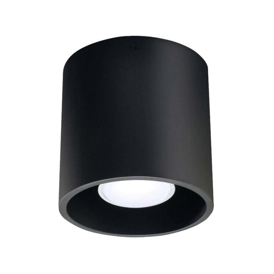 Sollux Lighting Deckenleuchte Orbis 1 in Schwarz