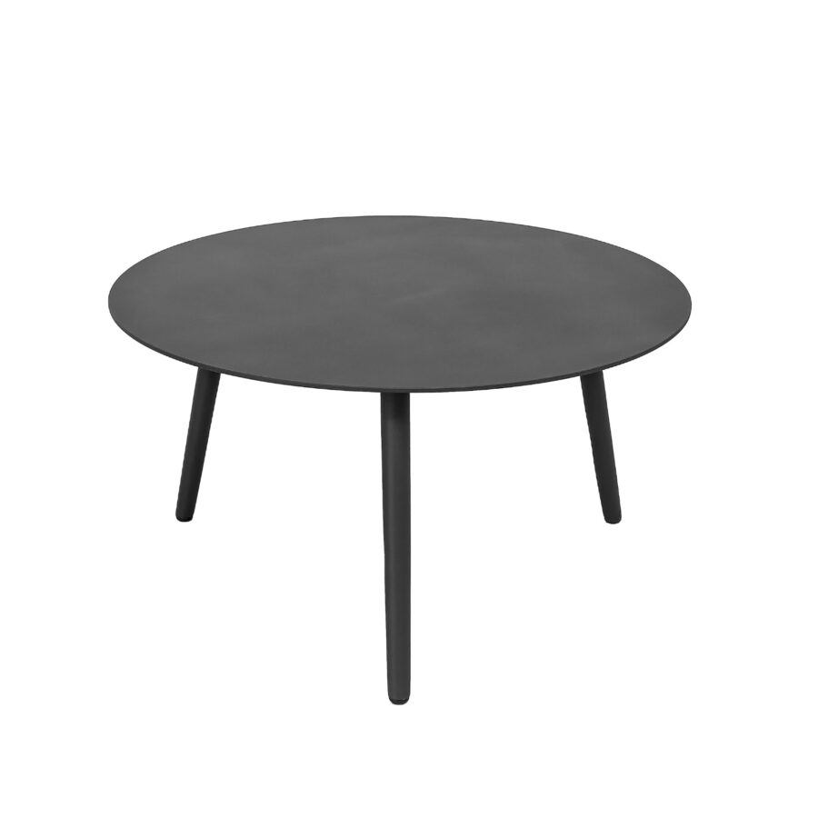 CASA DOMA Arista Loungetisch Ø 75 cm, Aluminium anthrazit