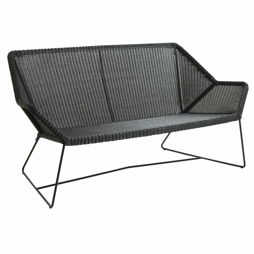 Cane-line Breeze Loungesofa, Polyrattan schwarz